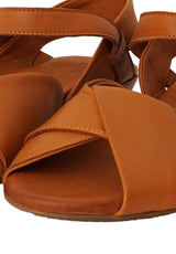 Flache Sandalen aus Leder von Monia